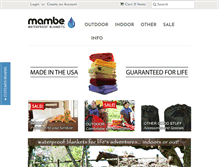 Tablet Screenshot of mambeblankets.com